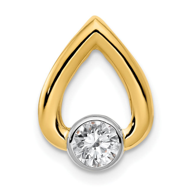 14K gold teardrop chain