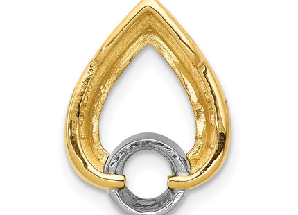14K gold teardrop chain, further view