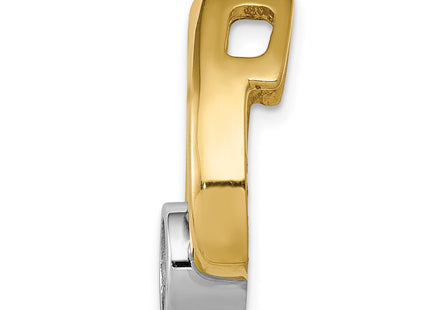 14k Holds Stone Teardrop Chain Slide Mounting (Style XS1194)