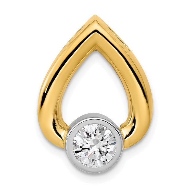 14K gold teardrop chain