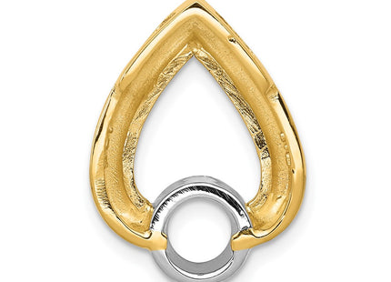 14K gold teardrop chain, further view