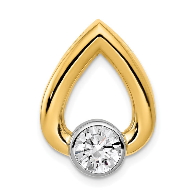14K gold teardrop chain