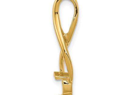 14K gold pendants & charm, alternate view