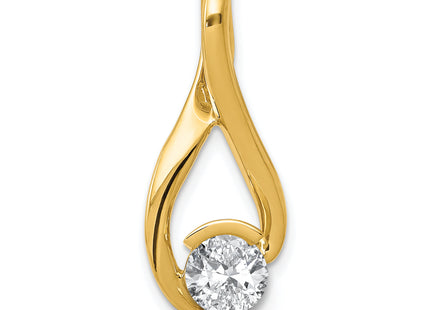 14k Holds Stone Fancy Slide Mounting Fits up to Regular/ Fancy or Reversible Omega, 25 x 10mm