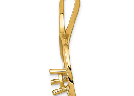 14K gold pendants & charm, alternate view