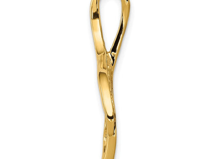 14K gold pendants & charm, alternate view