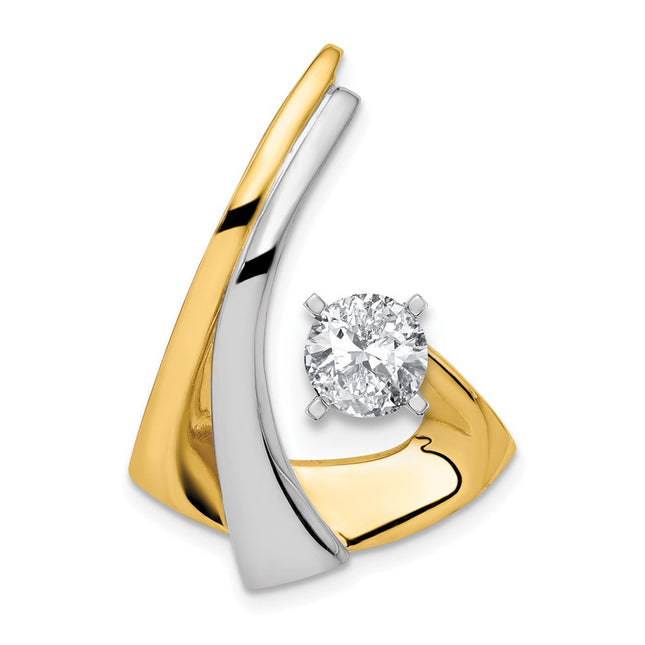 14k Two-tone Jewelry Style XS1230 - Classique Jewelry Inc.