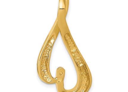 14K gold diamond pendants & charm, further view