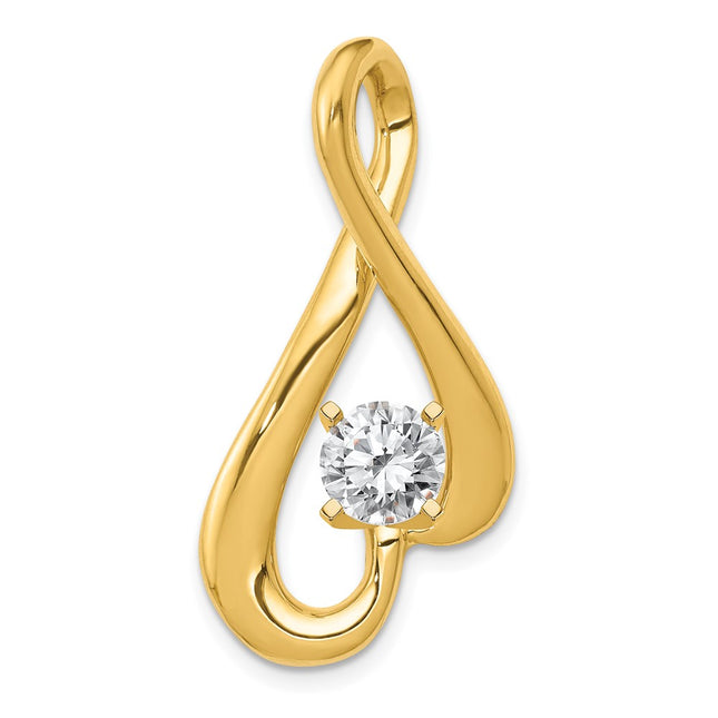 14K gold diamond pendants & charm