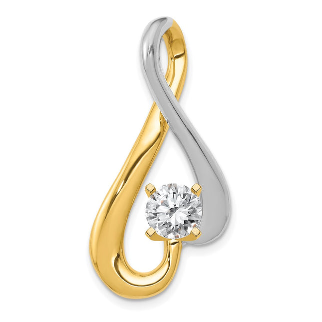 14k Two-tone Jewelry Style XS1239 - Classique Jewelry Inc.