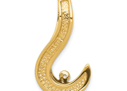 14k Two-tone Peg-Set Fancy Slide Mounting Fits up to Regular/ Fancy or Reversible Omega, 30 x 15mm