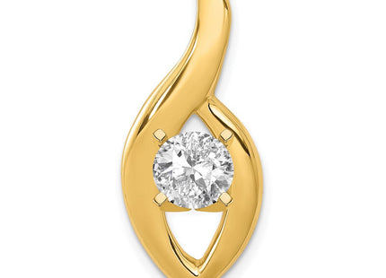 14k Peg-Set Diamond Slide Mounting Fits up to Regular/ Fancy or Reversible Omega (Style XS1255)