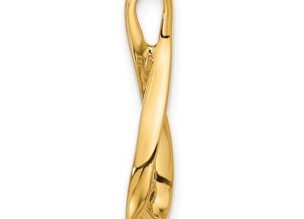14K gold pendants & charm, alternate view