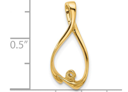 14K gold pendants & charm, further view