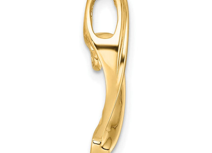 14k Peg-Set Diamond Slide Mounting Fits up to Regular/ Fancy or Reversible Omega (Style XS1257)