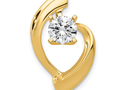14k Peg-Set Diamond Slide Mounting Fits up to Regular/ Fancy or Reversible Omega (Style XS1257)