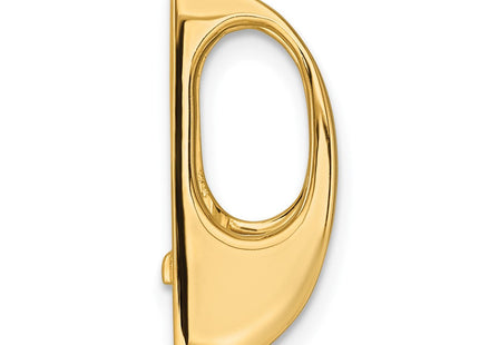 14k Holds Stone Slide Mounting Fits up to Regular/ Fancy or Reversible Omega (Style XS221)