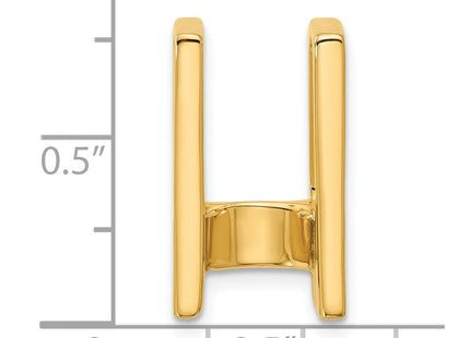 14k Holds Stone Slide Mounting Fits up to Regular/ Fancy or Reversible Omega (Style XS222)