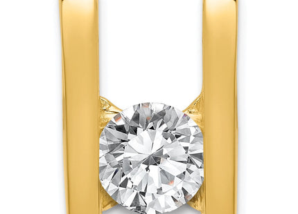 14k Holds Stone Slide Mounting Fits up to Regular/ Fancy or Reversible Omega (Style XS223)