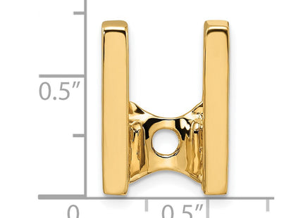 14k Holds Stone Slide Mounting Fits up to Regular/ Fancy or Reversible Omega (Style XS223)
