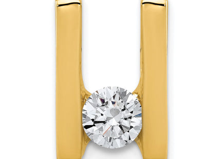 14k Holds Stone Slide Mounting Fits up to Regular/ Fancy or Reversible Omega (Style XS224)