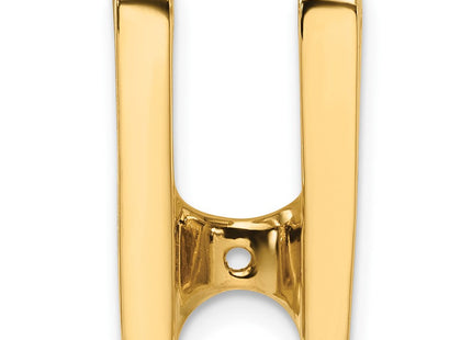 14k Holds Stone Slide Mounting Fits up to Regular/ Fancy or Reversible Omega (Style XS224)