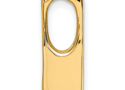 14k Holds Stone Slide Mounting Fits up to Regular/ Fancy or Reversible Omega (Style XS226)