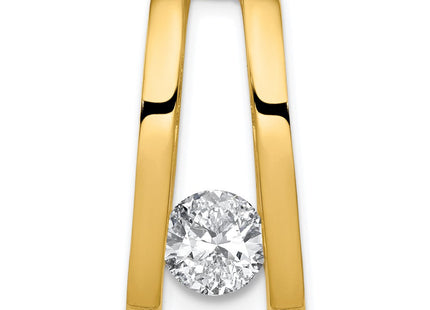 14k Holds Stone Slide Mounting Fits up to Regular/ Fancy or Reversible Omega (Style XS228)