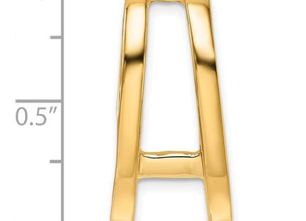 14k Holds Stone Slide Mounting Fits up to Regular/ Fancy or Reversible Omega (Style XS228)
