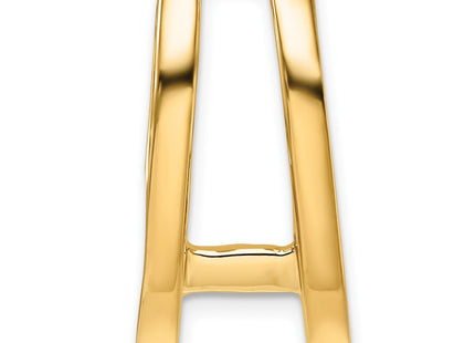 14k Holds Stone Slide Mounting Fits up to Regular/ Fancy or Reversible Omega (Style XS228)