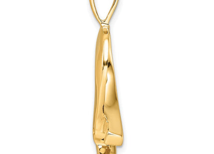 14k Holds Stone Slide Mounting Fits up to Regular/ Fancy or Reversible Omega (Style XS257)