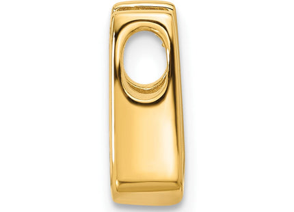14k Holds Stone Slide Mounting Fits up to Regular/ Fancy or Reversible Omega (Style XS502)