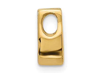 14k Holds Stone Slide Mounting Fits up to Regular/ Fancy or Reversible Omega (Style XS509)