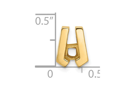 14k Holds Stone Slide Mounting Fits up to Regular/ Fancy or Reversible Omega (Style XS509)