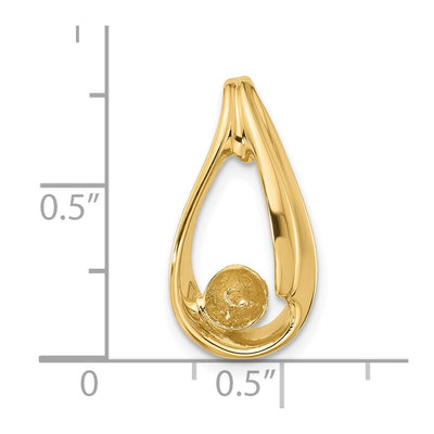 14K Pearl Slide Mounting