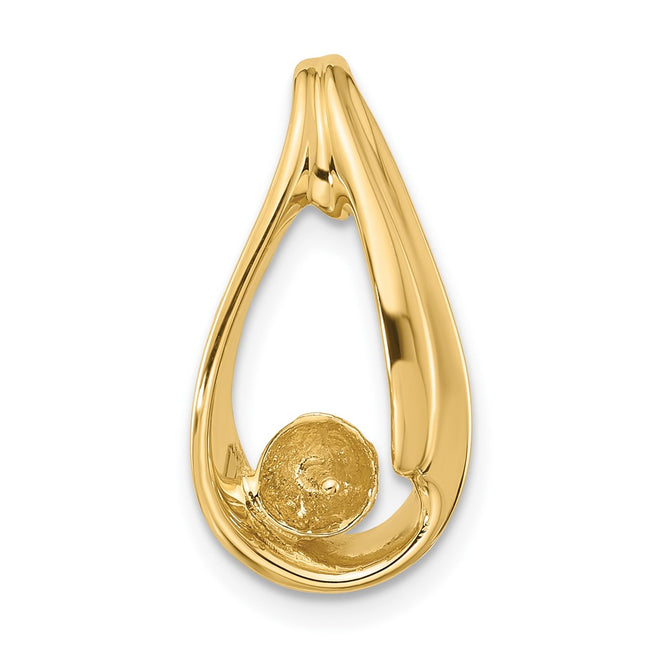 14K gold pearl mounting