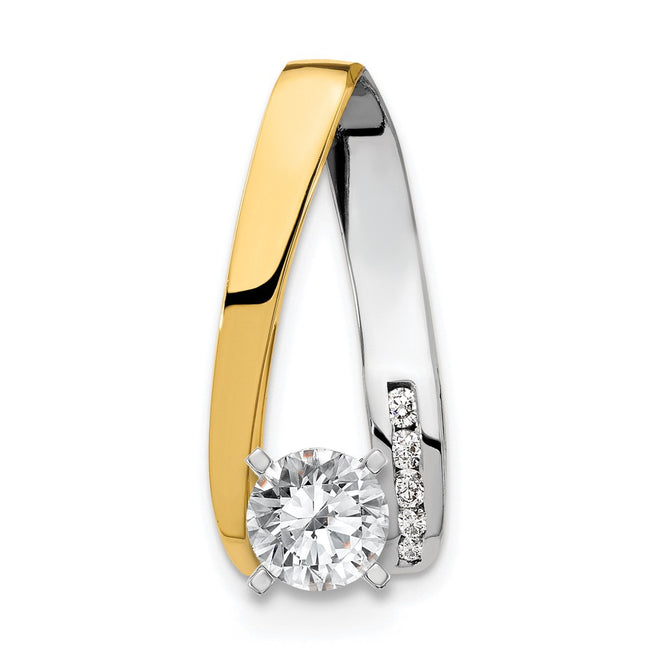 14k Two-tone Jewelry Style XS626A - Classique Jewelry Inc.