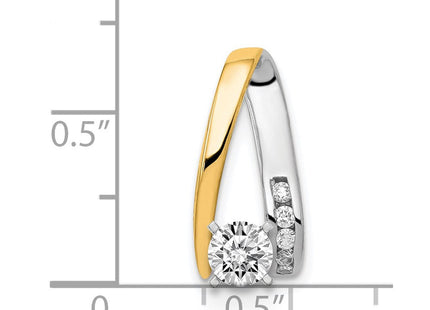 14K gold diamond pendants & charm, another view