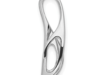 14k White Gold Peg-Set and Channel Diamond Slide Mounting Fits up to Regular/ Fancy or Reversible Omega (Style XS633)