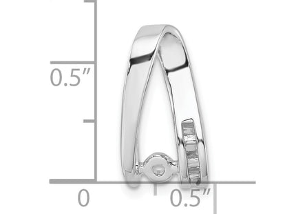 14K white gold diamond mounting, another view