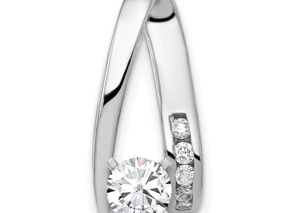 14K white gold diamond pendants & charm
