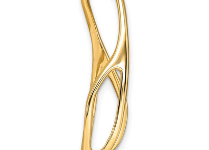 14k Peg-Set Diamond Slide Mounting Fits up to Regular/ Fancy or Reversible Omega (Style XS639)