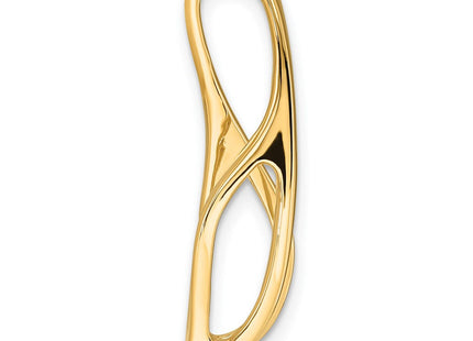 14k Peg-Set Diamond Slide Mounting Fits up to Regular/ Fancy or Reversible Omega (Style XS640)