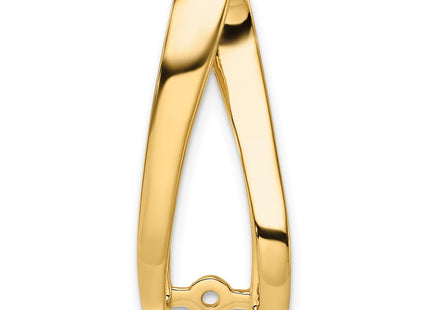 14k Peg-Set Diamond Slide Mounting Fits up to Regular/ Fancy or Reversible Omega (Style XS640)