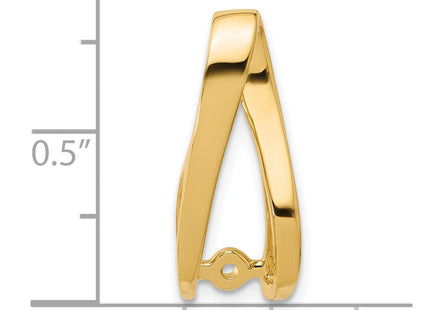14k Peg-Set Diamond Slide Mounting Fits up to Regular/ Fancy or Reversible Omega (Style XS641)