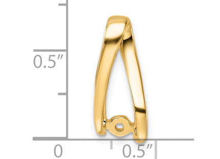 14k Peg-Set Diamond Slide Mounting Fits up to Regular/ Fancy or Reversible Omega (Style XS642)