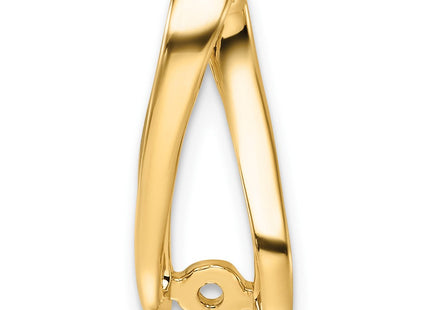 14k Peg-Set Diamond Slide Mounting Fits up to Regular/ Fancy or Reversible Omega (Style XS642)