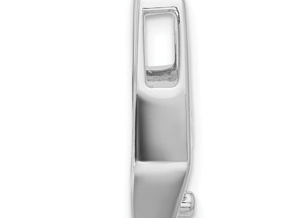 14k White Gold Holds Stone Slide Mounting Fits up to Regular/ Fancy or Reversible Omega (Style XS653)