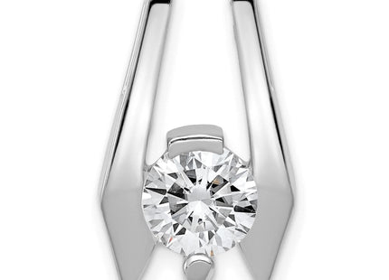 14k White Gold Holds Stone Slide Mounting Fits up to Regular/ Fancy or Reversible Omega (Style XS653)