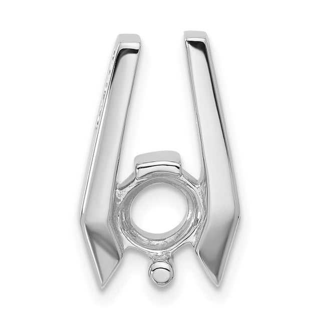 14K white gold mounting